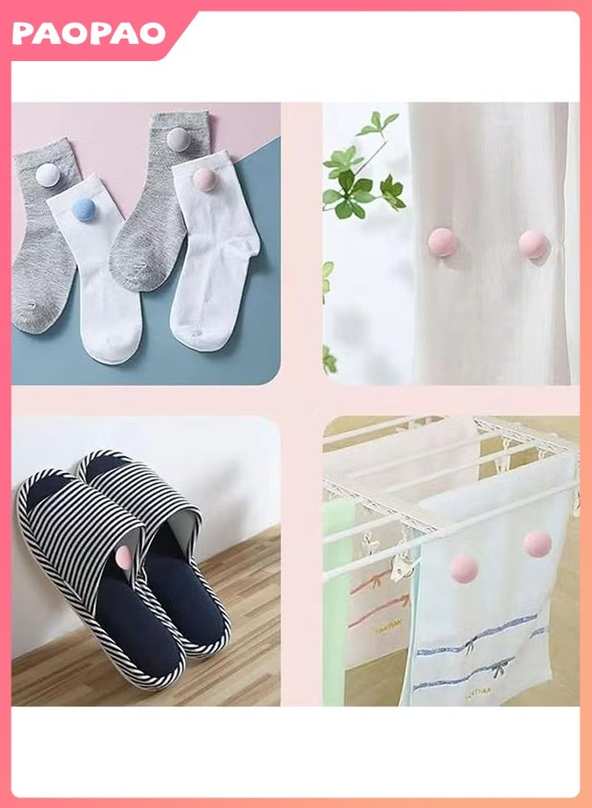 باو باو 18 قطعة من مشابك لحاف على شكل فطر وردي، غير قابلة للانزلاق مع أزرار - Image 2